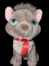 Disney Store Aristocats Berlioz Gatinho de Pelúcia Olhos Cinza Fita Vermelha 6" Rara, usado comprar usado  Enviando para Brazil