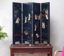 Vintage oriental screen for sale  BEDFORD