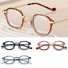 Óculos de leitura retrô masculino feminino metal estilo punk moda óculos lente transparente comprar usado  Enviando para Brazil