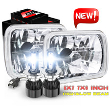 1 Par 5x7 6x7 H4 Led Faros Hi-lo Beam para Jeep Cherokee Yj Xj comprar usado  Enviando para Brazil
