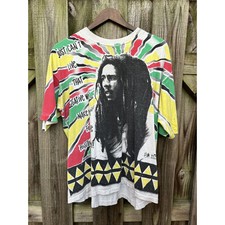Camiseta Vintage Bob Marley RARA AOP comprar usado  Enviando para Brazil