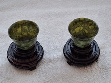 Jade cups pair for sale  SALFORD