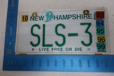 Placa de licença New Hampshire NH etiqueta vaidade 1993 94 94 95 99 Mercedes Benz SLS-3 1 comprar usado  Enviando para Brazil