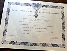 1958 diplôme chevalier d'occasion  Morestel
