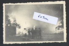 II wojna światowa oryg. Zdjęcie Front Wschodni Rosja Ukraina 1941 Miasto w płomieniach na sprzedaż  PL
