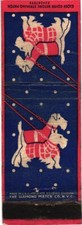Usado, Capa Matchbook Vintage Dois Cachorros Vestindo Roupas Vermelhas Caminhada comprar usado  Enviando para Brazil