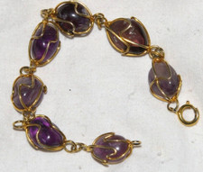 Bracelet vintage améthystes d'occasion  France