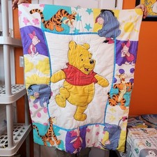 READ Edredom Vintage 1995 Disney Winnie The Pooh Berço Cobertor Reversível comprar usado  Enviando para Brazil