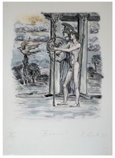 Alberto abate litografia usato  Bologna