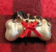 Dog christmas ornament for sale  Gray