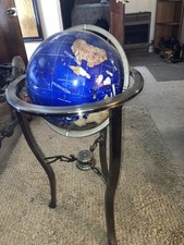 Gemstone globe wooden for sale  Charleston
