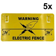 Warning electric fence for sale  CRADLEY HEATH