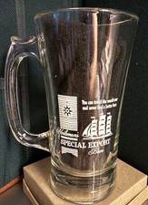 Caneca clipper navio logotipo branco vidro pesado HEILEMAN'S SPECIAL EXPORT BEER, usado comprar usado  Enviando para Brazil