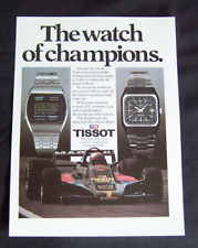 RELOJ TISSOT SEASTAR CUARZO 1979 ORIGINAL VINTAGE ANUNCIO DE PRENSA EQUIPO LOTUS F1 segunda mano  Embacar hacia Argentina