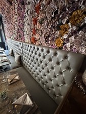Grey faux leather for sale  LONDON