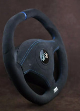 Volante personalizado VW Golf 4 IV mk4 mkIV Alcantara topo plano e inferior R32 fabricante de equipamento original comprar usado  Enviando para Brazil
