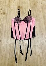 Pink satin corset for sale  WOKING