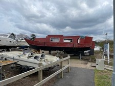 23ft steel boat for sale  CHERTSEY