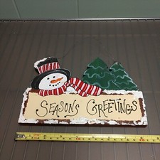Seasons greetings wood for sale  Mackinaw