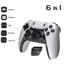Usado, Controle de videogame sem fio 2.4G para Smart TV PC PS2 PS3 PS4 telefone Android comprar usado  Enviando para Brazil