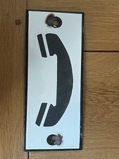 Plaque émaillée téléphone d'occasion  Diebling
