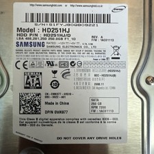 Samsung SpinPoint F1 250GB Internal 7200RPM 3.5" (HD251HJ) HDD, usado comprar usado Samsung SpinPoint F1 250GB Internal 7200RPM 3.5" (HD251HJ) HDD, usado comprar usado  Enviando para Brazil