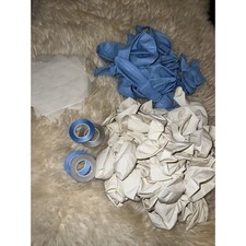 Lote de balão de látex branco e azul de 12 polegadas para festa de aniversário chuveiro flâmulas comprar usado  Enviando para Brazil