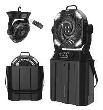 Usado, Ventiladores portáteis de névoa - Tanque de água 6L, 20000mAh recarregável médio, preto  comprar usado  Enviando para Brazil