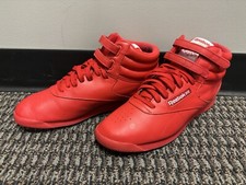 Reebok GV6724 Freestyle Hi Red Skórzane sneakersy Rozmiar 11 na sprzedaż  Wysyłka do Poland