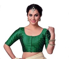 Blusa Sari de Pedra Verde CZ, Blusa Indiana, Blusa Saree Étnica, Blusa Saree comprar usado  Enviando para Brazil