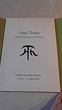 Hans thoma gedächtnisausstell gebraucht kaufen  Eggenstein-Leopoldshafen