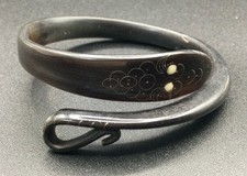 Antiga pulseira vitoriana marrom escuro cobra olhos esfregão chifre esculpido Indonésia comprar usado Antiga pulseira vitoriana marrom escuro cobra olhos esfregão chifre esculpido Indonésia comprar usado  Enviando para Brazil