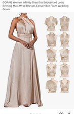 Usado, Vestido infinito feminino Gorais para damas de honra, vestido conversível de noite de formatura  comprar usado Usado, Vestido infinito feminino Gorais para damas de honra, vestido conversível de noite de formatura  comprar usado  Enviando para Brazil