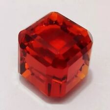 Opala de fogo mexicana natural com certificação AAA 98,38 quilates vermelha laranja cubo corte pedra preciosa comprar usado  Enviando para Brazil