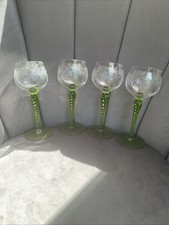vintage etched glasses for sale  WIGAN