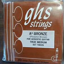 Conjunto de cordas de guitarra acústica GHS A fósforo bronze TM335 verdadeiro médio 13-56 anos 70  comprar usado  Enviando para Brazil
