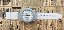 Relógio masculino Invicta Reserve Akula cronógrafo - pulseira branca, mostrador prateado comprar usado  Enviando para Brazil