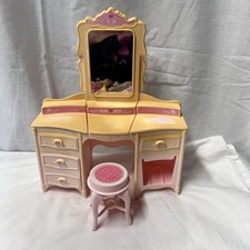 Mattel Barbie Dream Glow penteadeira espelho com banquinho faltando gaveta desbotada, usado comprar usado Mattel Barbie Dream Glow penteadeira espelho com banquinho faltando gaveta desbotada, usado comprar usado  Enviando para Brazil