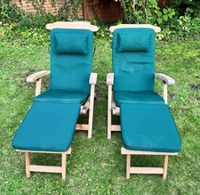 Teak steamer chairs for sale  NORWICH