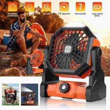 7800mAh Ventilador Portatil Recarregável Abanico De Piso Con Luz y Gancho Acampar comprar usado  Enviando para Brazil