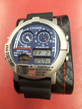 Relógio masculino redondo CITIZEN JG0070-20L azul analógico digital TEMP do Japão comprar usado  Enviando para Brazil