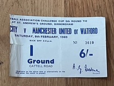 Ticket 1968 birmingham for sale  DUNMOW