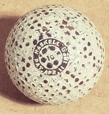 Usado, Bola de golfe antiga histórica HASKELL BRAMBLE. Primeira bola de borracha para feridas com calha  comprar usado Usado, Bola de golfe antiga histórica HASKELL BRAMBLE. Primeira bola de borracha para feridas com calha  comprar usado  Enviando para Brazil