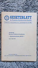 Gesetzblatt ddr sportbootanord gebraucht kaufen  Eberswalde-Umland