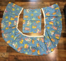2004 Blue Care Bears berço de pesca/criança saia de cama e mini fronha feita à mão comprar usado  Enviando para Brazil
