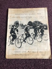Cycle speedway programme for sale  POOLE