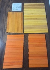 54 tábuas de ripas planas de telhado de madeira Lincoln natural laranja 9" e 6" comprar usado  Enviando para Brazil