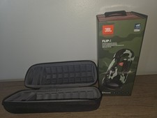 Usado, Alto-falante Bluetooth portátil à prova d'água JBL Flip 4 e estojo protetor de viagem camuflado comprar usado  Enviando para Brazil