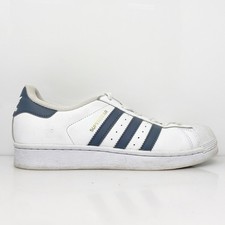 Tênis Adidas Boys Superstar Foundation S81016 Branco Casual Tamanho 6.5, usado comprar usado  Enviando para Brazil