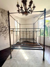 Lit antique laiton d'occasion  Rabastens-de-Bigorre